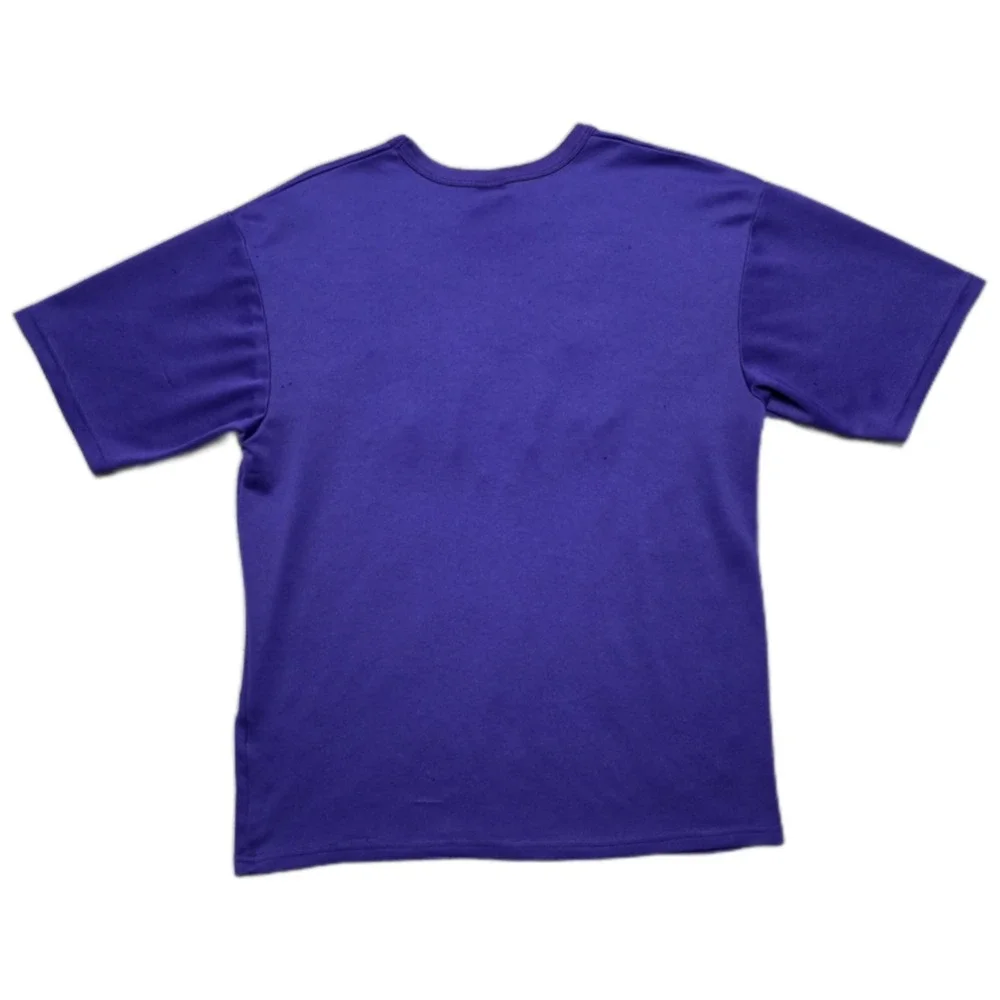 Y2K VTG LSU Tigers Nike Dri Fit Center Swoosh T-Shirt Mens M‎ Purple Nike-Fit